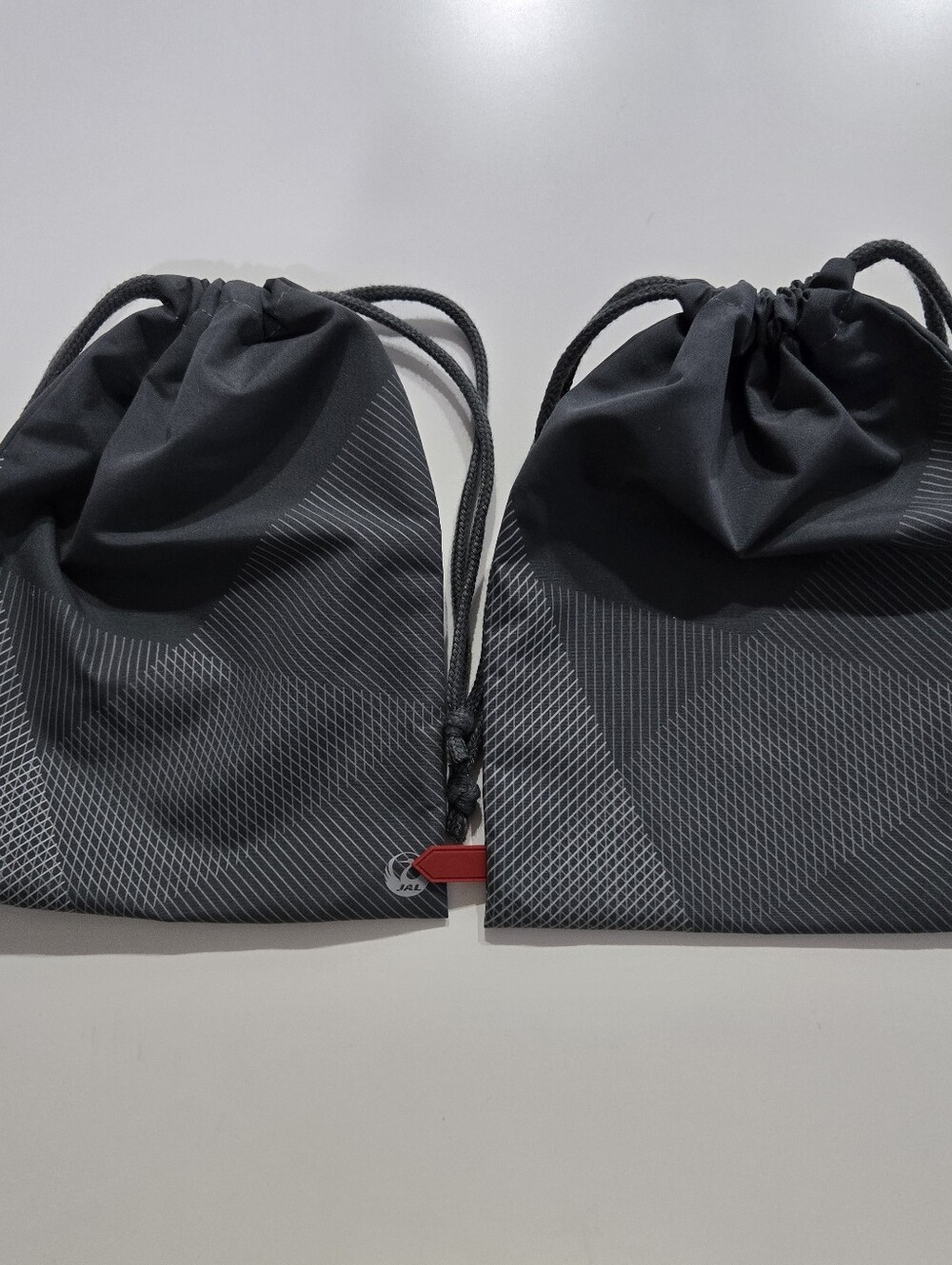 Dark Gray Drawstring Pouch Bags